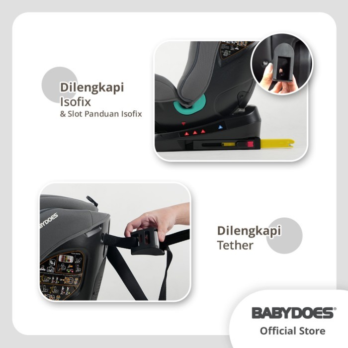 Ve Car Seat Babydoes Bd 87052 Baldwinz+ 360 Rotatable / Dudukan Mobil Bayi / Car Seat Babydoes / Car