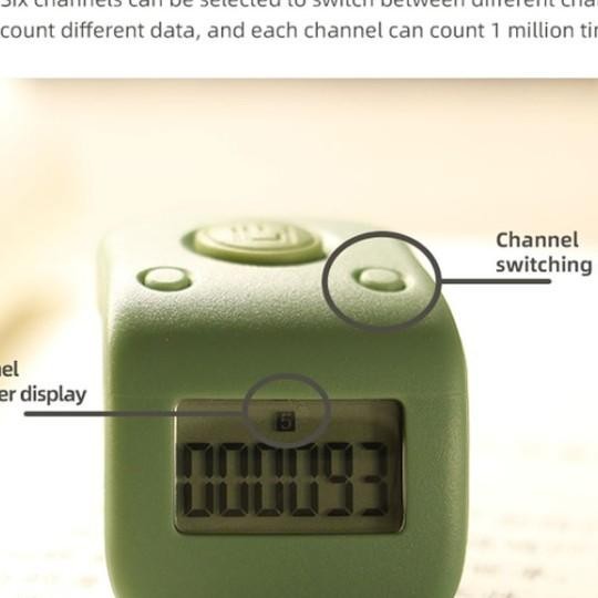 Tasbih digital Rechargeable generasi terbaru tally counter hold silent