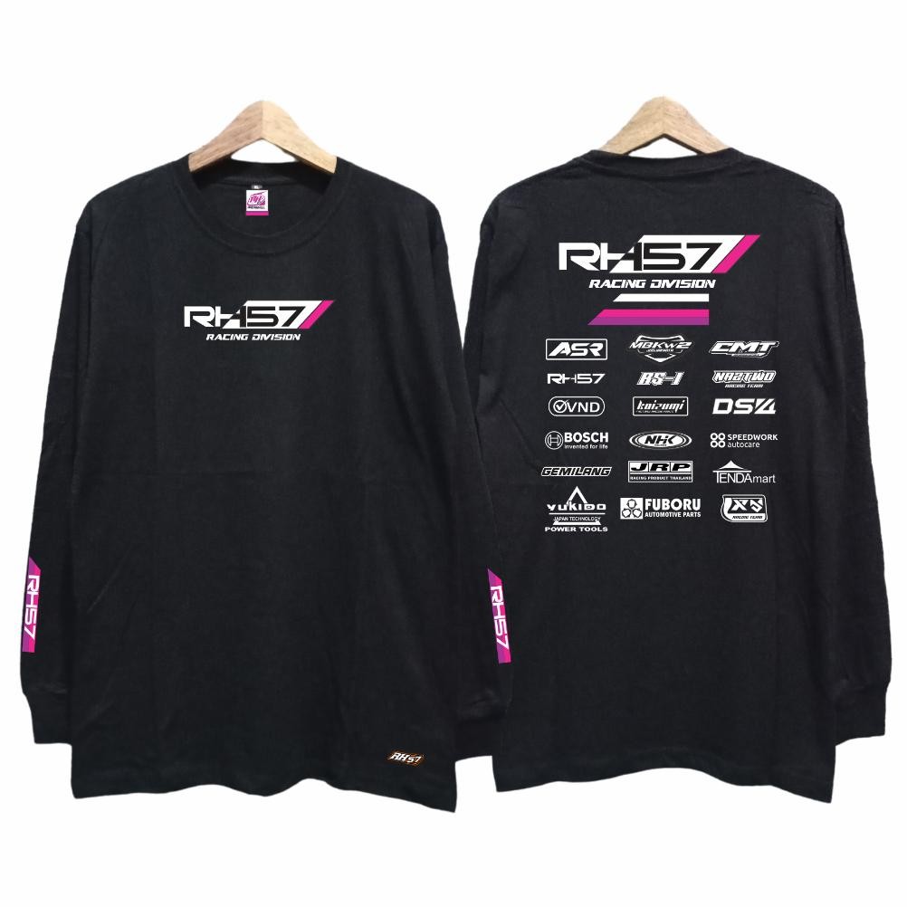 Promo Kaos Pria Lengan Panjang Distro Balap Racinghell Keren Kaos Long Sleeve Pria Distro Racer Gank