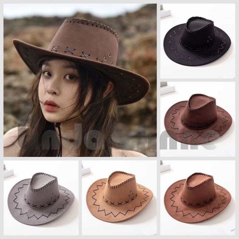 Topi Koboy Dewasa / Topi Cowboy Pria Dan Wanita