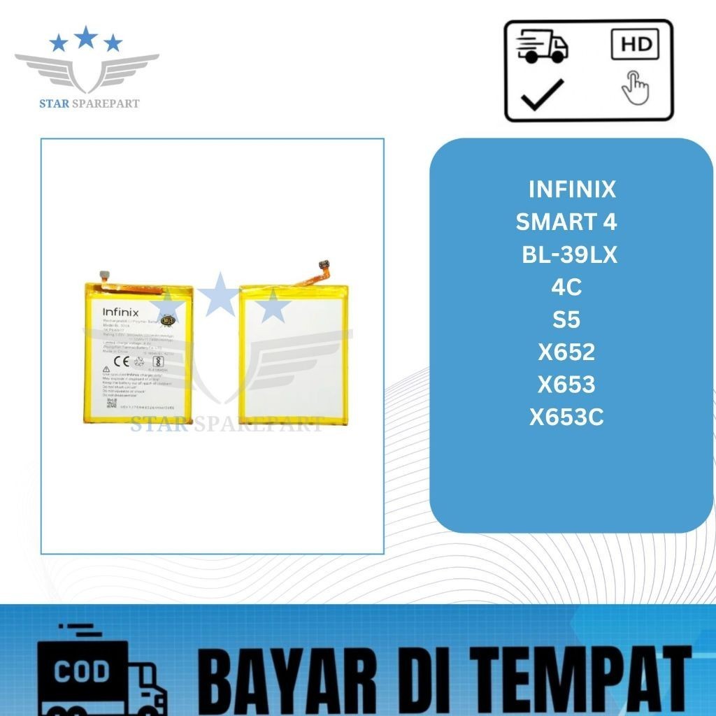 BATERAI INFINIX BL-39LX / SMART 4 / 4C / S5 / X652 / X653 / X653C