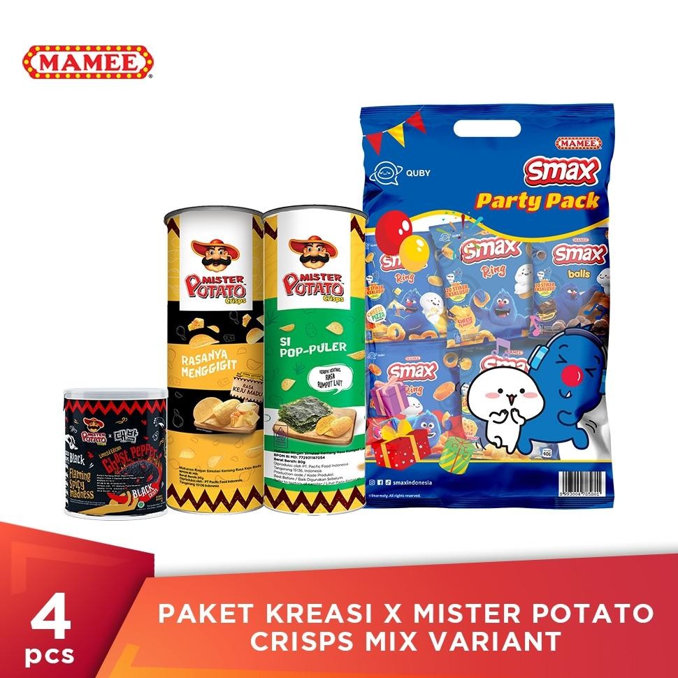 

dg-4 Paket Kreasi x Mister Potato Crisps Mix Variant Premium