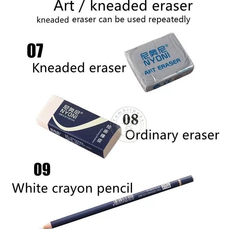 

sr-32 29pcs/Set Lukis Sketsa Lengkap Paket Drawing Pencil Gambar Metal Tin Box Pensil Gambar Sale