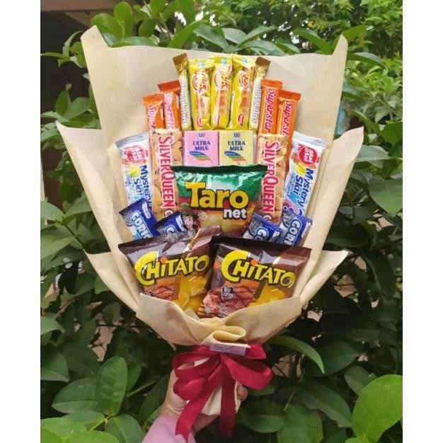

g-24 (B) Buket PREMIUM BIG Coklat /paket/bingkisan Snack Ulang Tahun/Ultah/ Wisuda/Kado/Hadiah Hemat