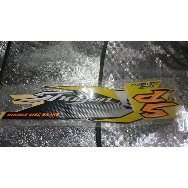 Striping Stiker Body Full Set Assy Kanan Kiri Original Sgp Suzuki Shogun 125 Sp Kuning Silver Hitam 