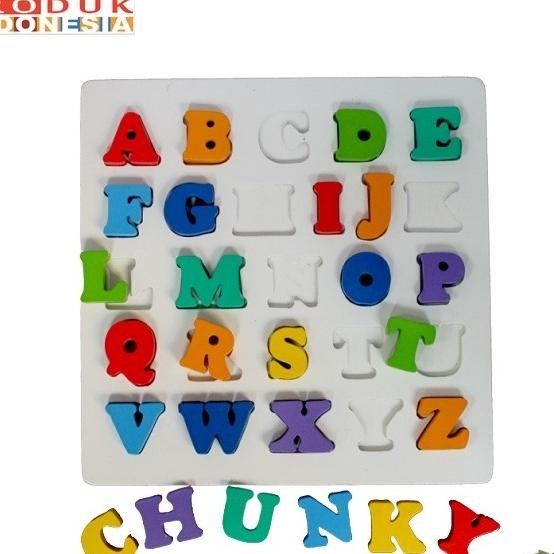 Puzzle Timbul 3D | Mengenal Huruf Besar Alphabet