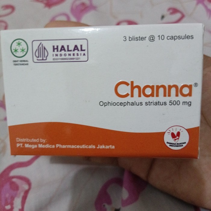 Kapsul Channa Striata, Chana Kapsul Ikan Gabus 1 Box 30 Kapsul