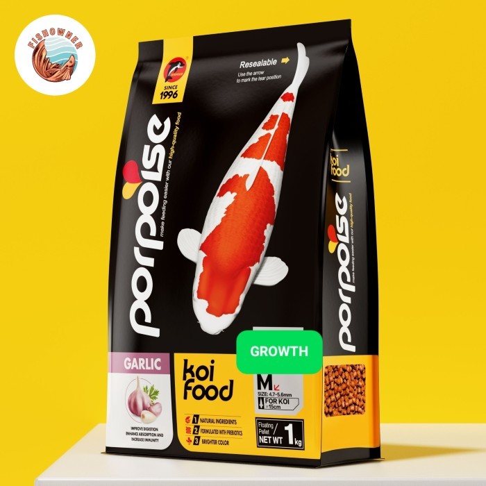 Porpoise Pelet Koi Bulkie Pakan Koi Makanan Ikan Koi Import 1Kg 5Mm