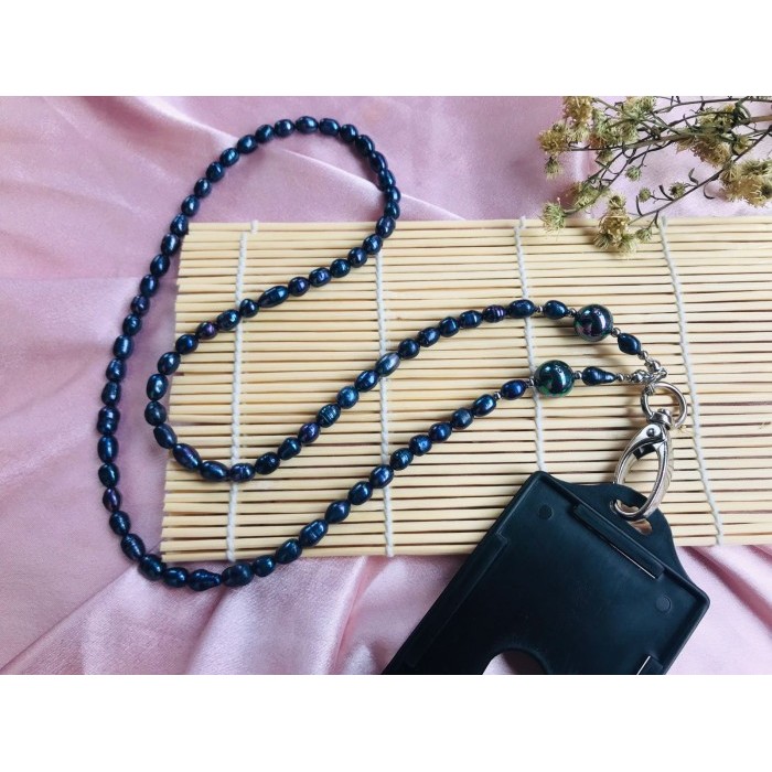 

Terbaru!!! Strap Lanyard TaKalung Gantungan ID Card Mutiara Air Tawar