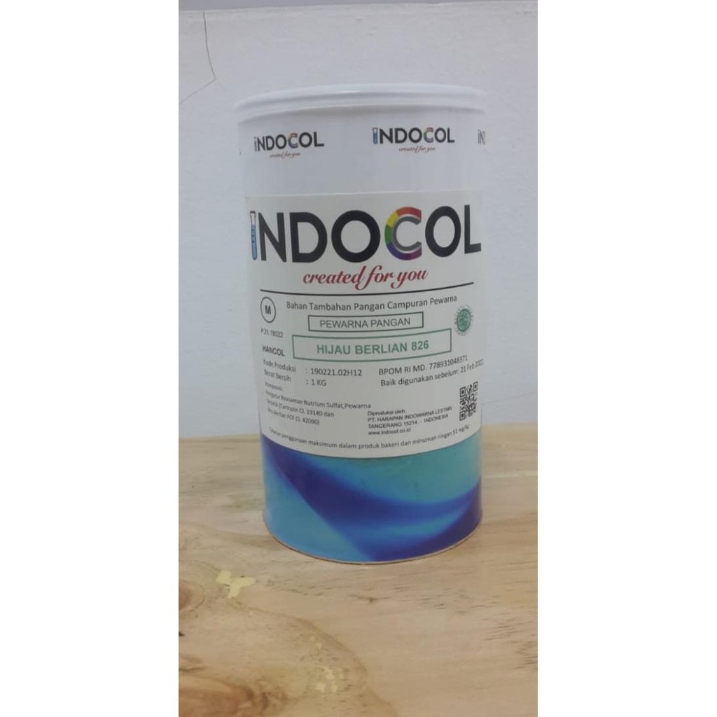 

Pewarna Makanan Indocol Hijau Berlian 826 (Brilliant Green)