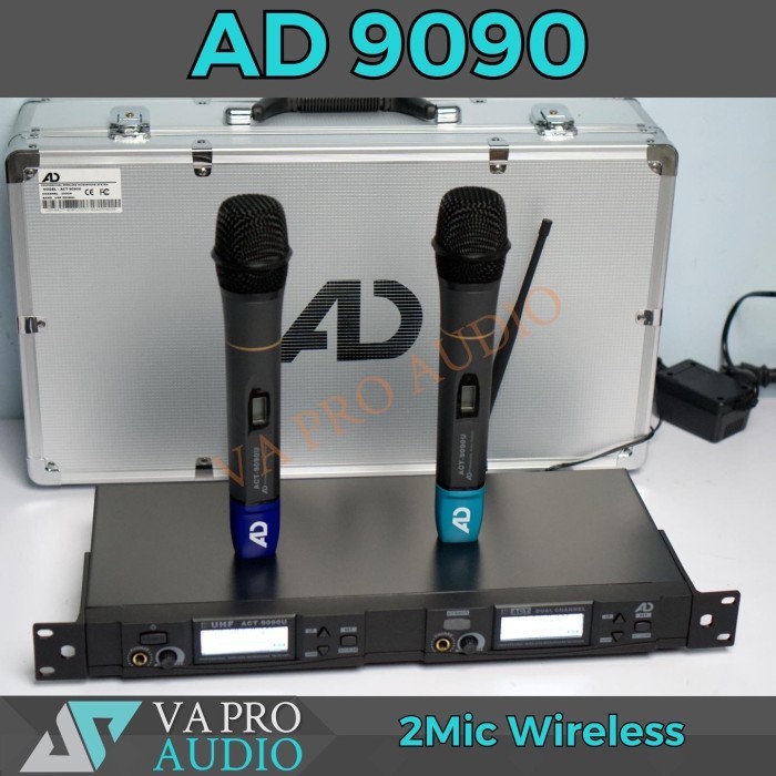Ready Microphone wireless AD act 9090 2mic handheld