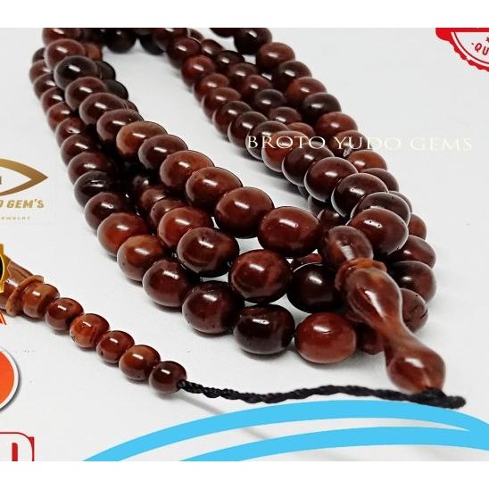 Tasbih Kayu Kokah / Kaokah Ukuran 8 Mm 99 Butir Turky