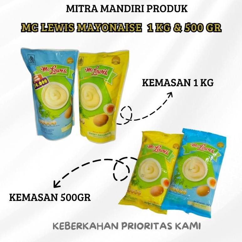 

Mc lewis Mayonaise 1KG dan 500GR