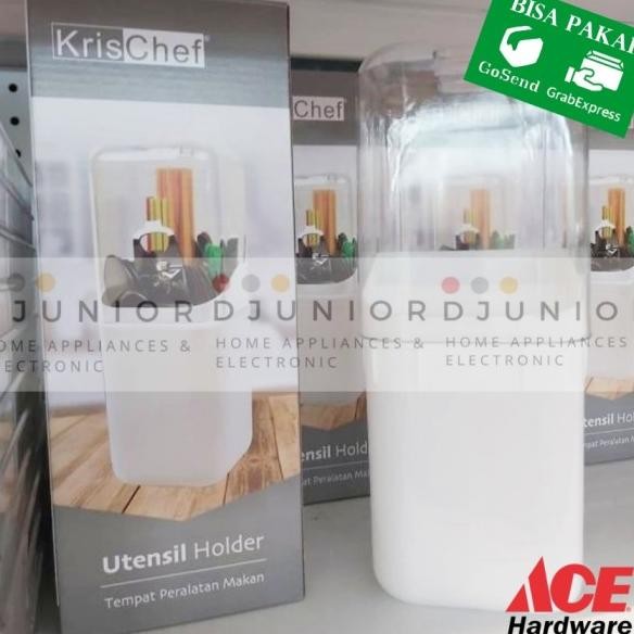 Krischef - Tempat Sendok Garpu / Cutlery Utensil Holder With Cover