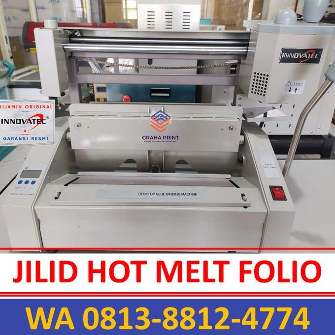 

MESIN ALAT JILID BINDING BUKU LEM PANAS FOLIO A4 F4 INNOVATEC 380 ORIGINAL DAN TERPERCAYA