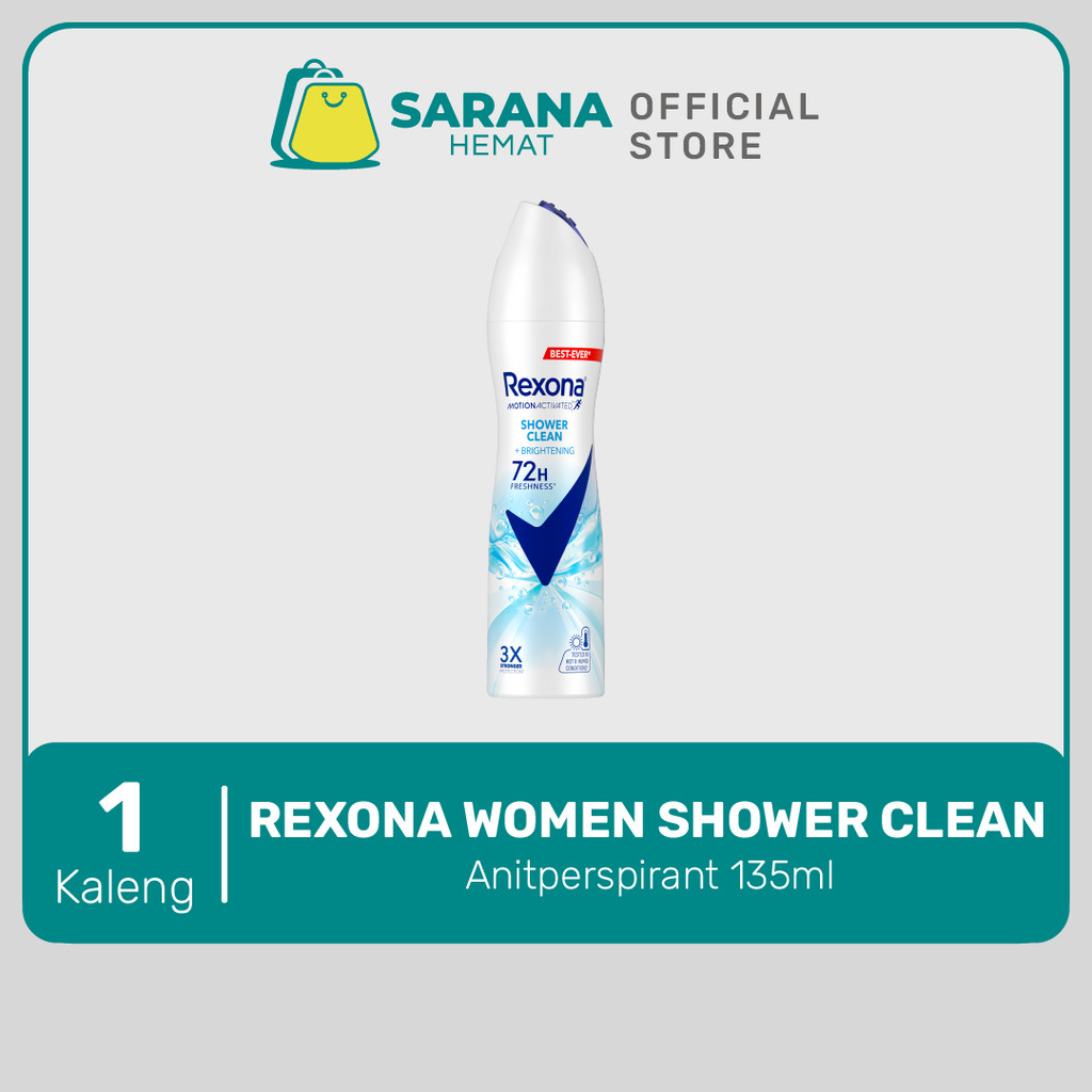 Rexona Antiperspirant DEODORANT SPRAY Shower Clean 135ml - Rexona Antiperspirant Aerosol