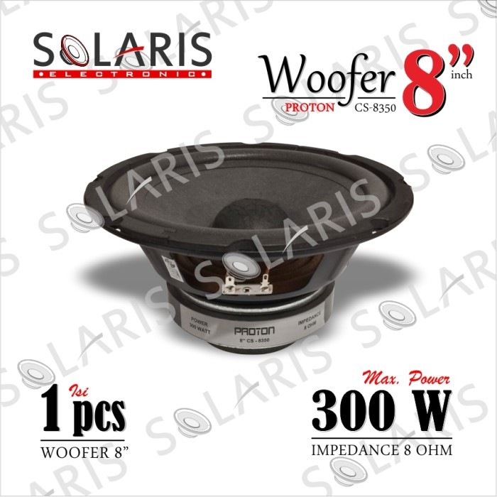 WOOFER 8 Inch DOUBLE MAGNET 300 Watt SPEAKER KARAOKE PROTON CS-8350