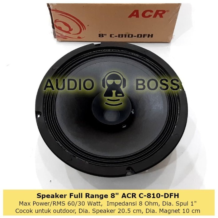 Speaker Full Range 8 inch ACR C 810-DFH / Full Range 8" ACR C 810-DFH