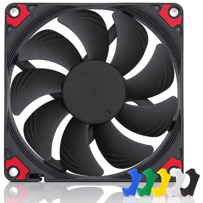 NOCTUA NF-A9x14 slim 92mm fan NF-A9x14 HS-PWM chromex.black.swap untuk casing PC |83D7F930|