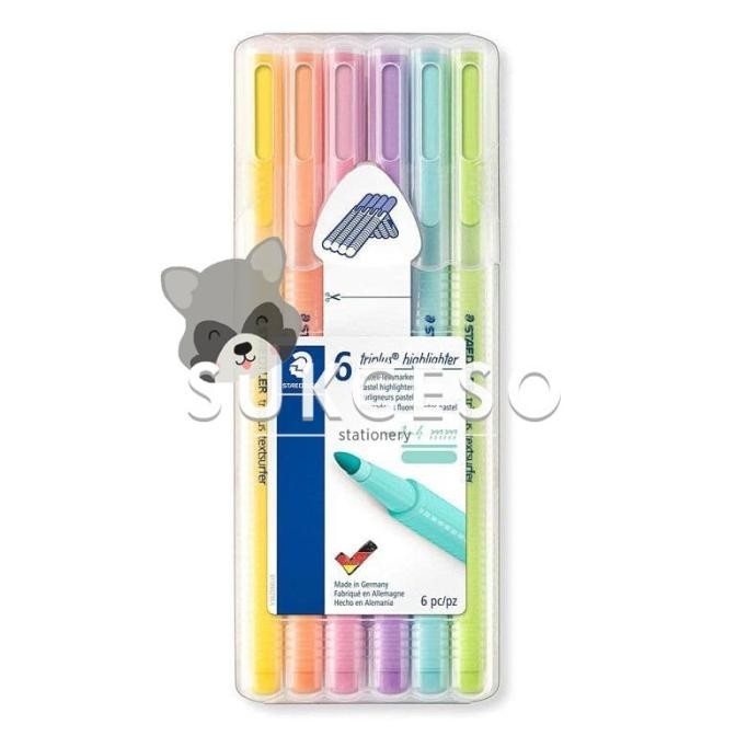 

TERBARU - Staedtler Triplus Textsurfer 362 Soft Color 6Pcs / Penanda Warna Warni