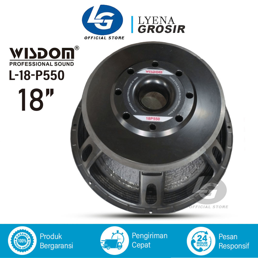 Componen Speaker Wisdom 18 Inch Woofer L18-P550 L18P550 Original
