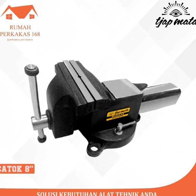 Catok Paron Ragum Catok Besi Putar Bench Vise 8 inch Tjap Mata Germany