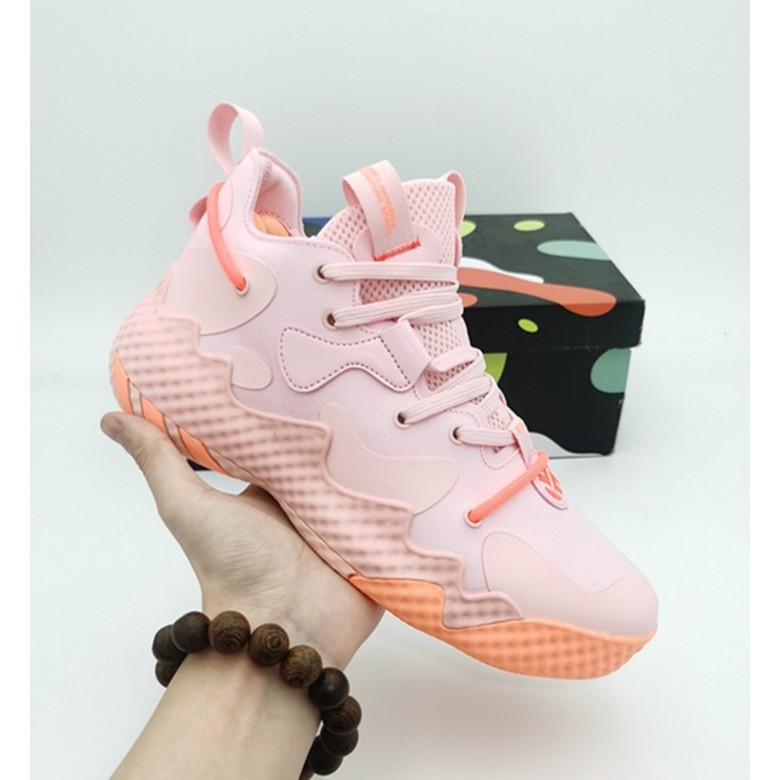 Ready Stock Sepatu Basket Pria Harden Vol.6 Gca Indoor dan Outdoor Pink |AD2FE94A|
