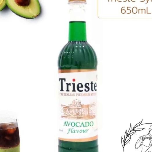 

650Ml Avocado Trieste Syrup Sirup Kopi Coffee - Alpukat