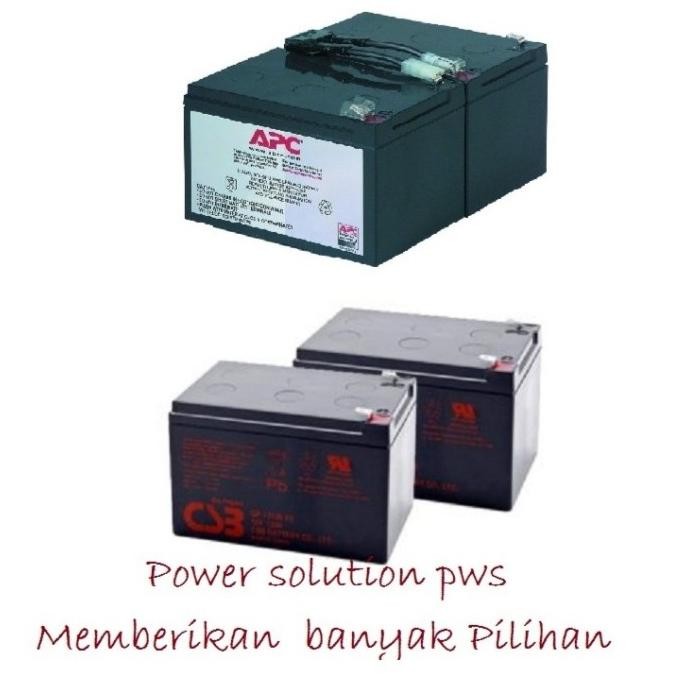 RBC6 Battery Competible For UPS APC. 2x Baterai CSB / LONG 12V 12Ah