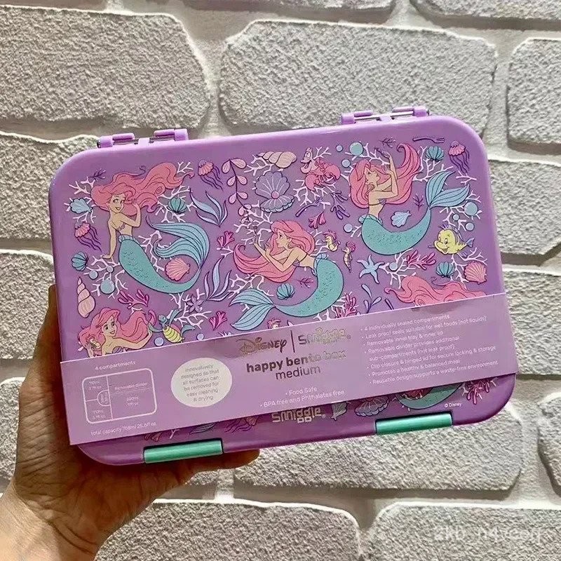 

Disney Genuine Smiggle Mermaid School Bag Pencil Case Notebook Kid Stationery Set Student Lunch Bag Backpack Girl Birthday Gift BRLZ