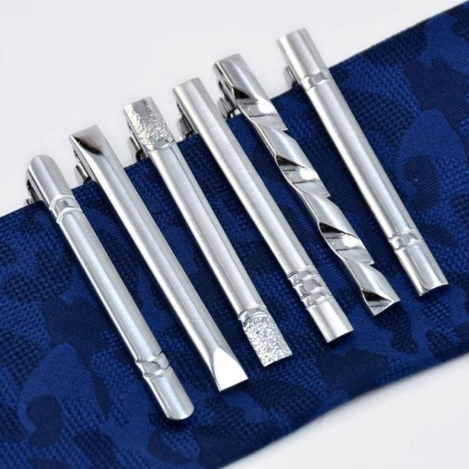 Klip Penjepit Dasi Bn Logam Lapis Emas Untuk Hadiah Pernikn S015