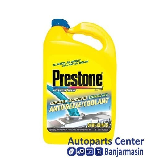 Prestone air coolant ready to use antri freze mobil honda cairan Biru 3.78L
