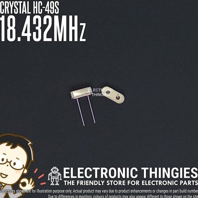 (5) XTAL 18.432Mhz HC49S Crystal Kristal Oscillator Quartz 18.432 Mhz thingie43 Ayo Beli