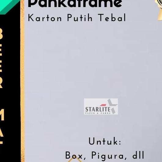 Kertas Karton Putih Tebal Serbaguna - Bahan Box / Pigura / Alas num