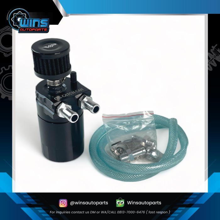 Oil Catch Can oct WP Baffled Breather Bensin Diesel Turbo Tank