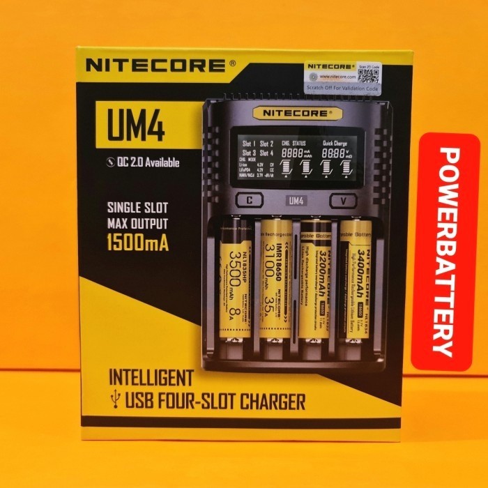 Nitecore UM4 Intelligent USB 4 Slot Charger