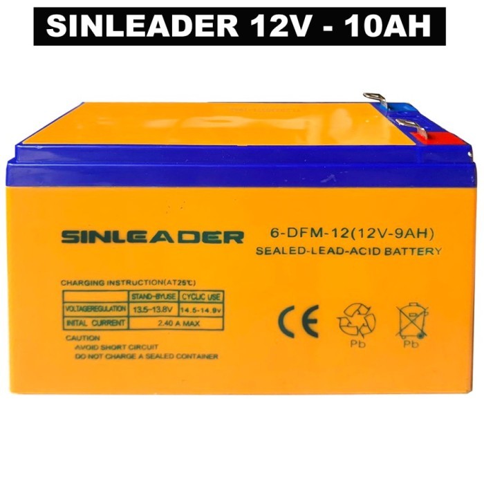 Baterai Aki Kering Sprayer Elektrik 12 volt 10 AH SINLEADER - TEI YING