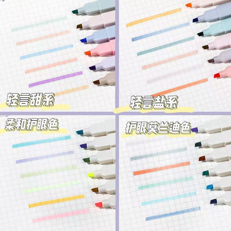 

Stabillo Highliter set isi 6 Aesthetic Highlighter Warna Soft Lembut Berkualitas Sketch Marker Pen