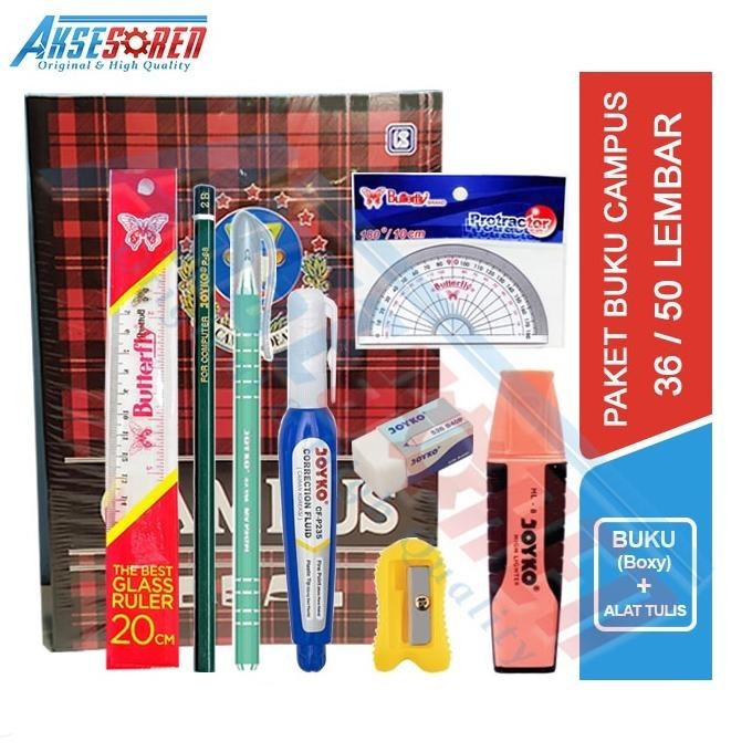 

Vee (Ready Stock) Perlengkapan Paket Alat Tulis Ujian Sekolah Lengkap