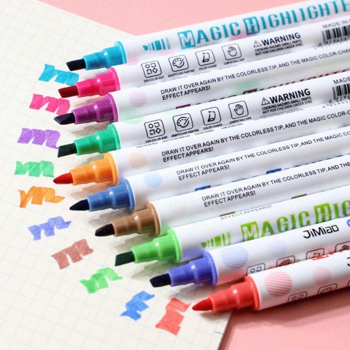 

Vee Super Murah Narcis 10Pcs/Set Penanda Neon Kantor Perlengkapan Sekolah