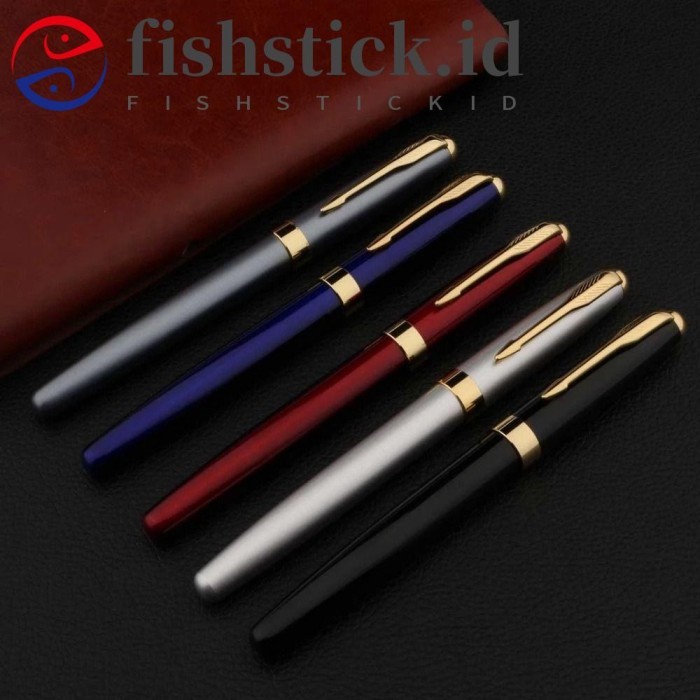 

Vee Fishstick Fountain Pen Perlengkapan Sekolah Alat Tulis Bahan Logam