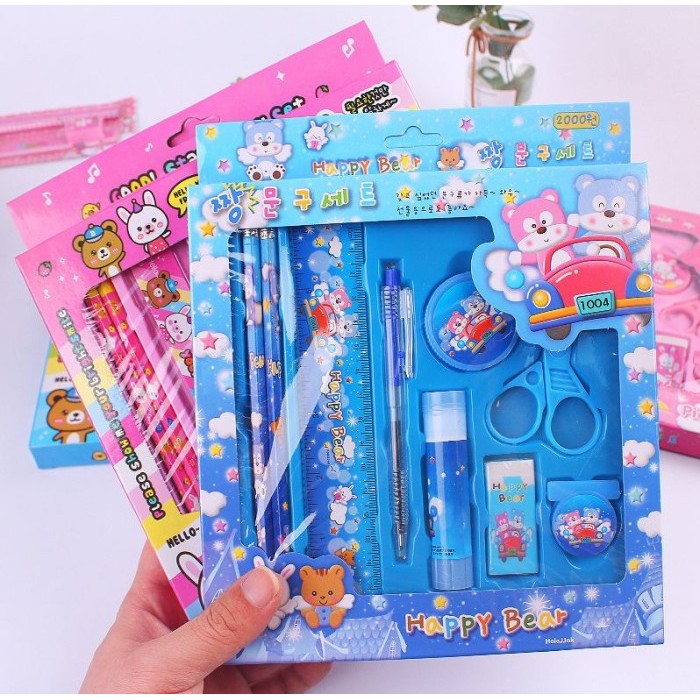 

Vee 2009 Pencil Set 9 In 1 Alat Tulis Sekolah Anak Lengkap Perlengkapan