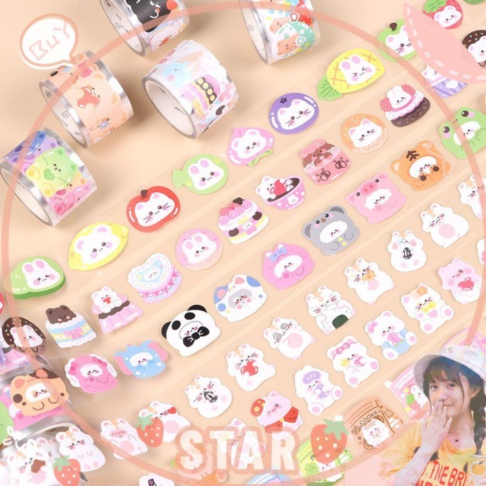 

Vee Star Animal Tape Perlengkapan Sekolah Diy Alat Tulis Dekoratif