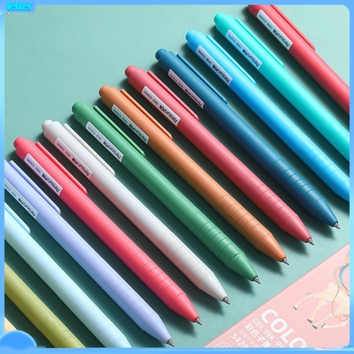 

Vee Let 5Pcs/Box Gel Pulpen Perlengkapan Kantor Sekolah Alat Tulis Tinta
