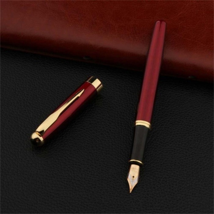 

Vee Fishstick Fountain Pen Perlengkapan Sekolah Alat Tulis Bahan Logam