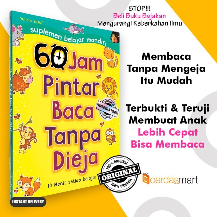 

Bana Buku Anak Tk & Paud 60 Jam Pintar Baca Tanpa Dieja