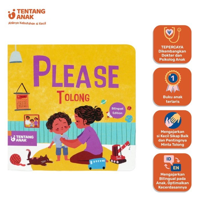 

Bana Tentang Anak - Bilingual Board Book Please Buku Cerita Anak