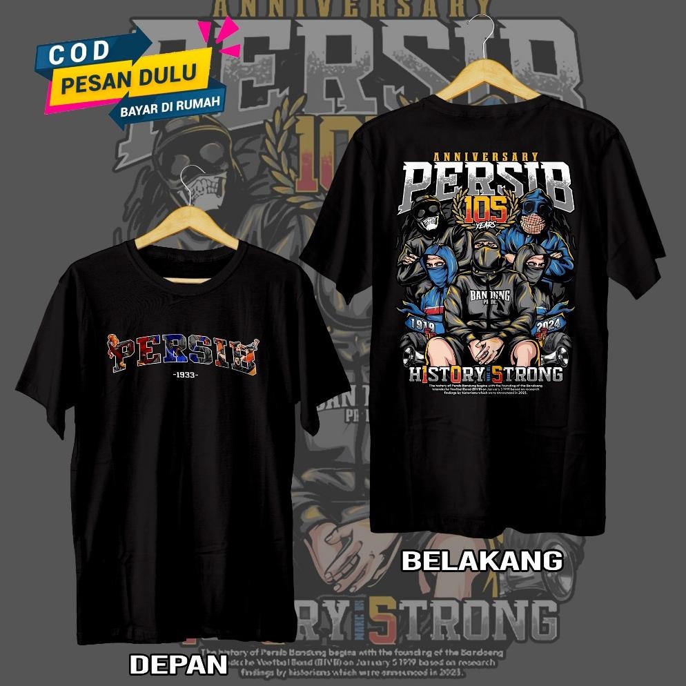 Kaos Persib Persib Flower City Casual Taped
