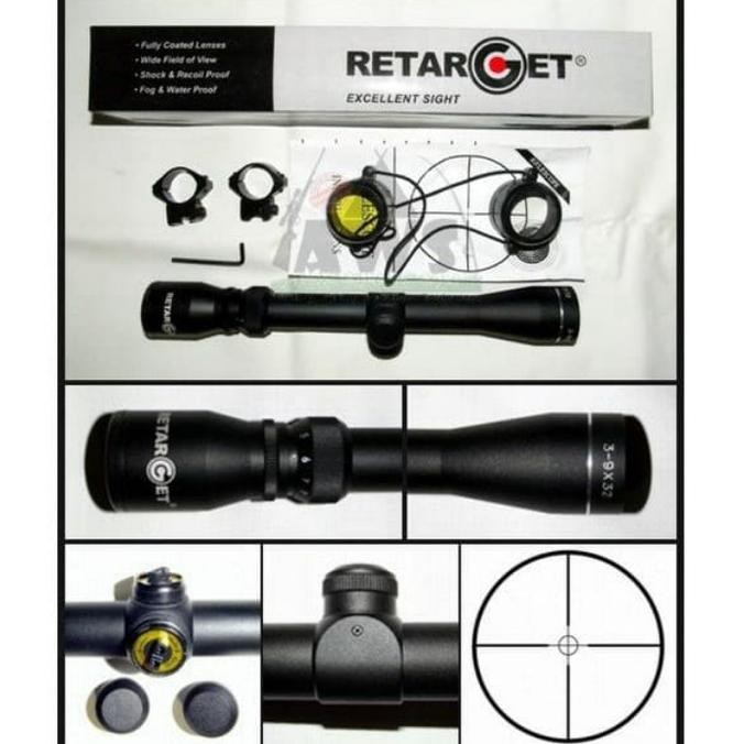 TELESKOP / TEROPONG RIFLESCOPE RETARGET 3-9 x 32E