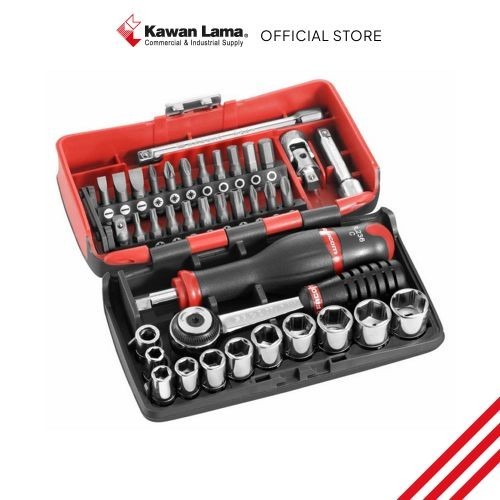 FACOM SET ULTRA COMPACT RATCHET SQ1/4 R2NANOPB